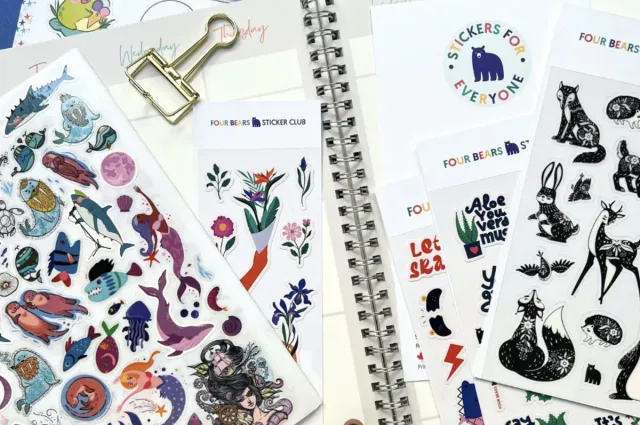 Big Kids Four Bears Sticker Club