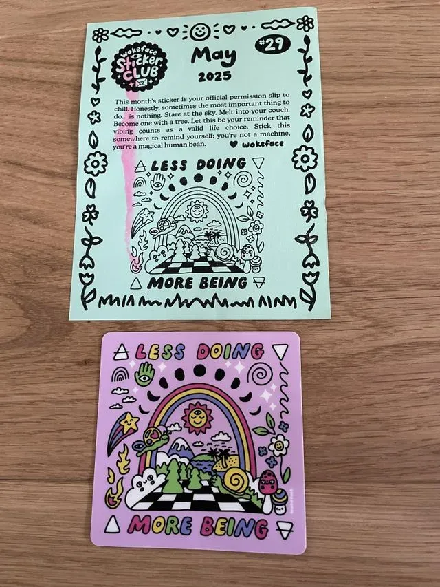 Wokeface Sticker of the Month Club