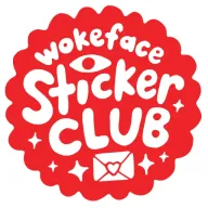Wokeface Sticker of the Month Club logo