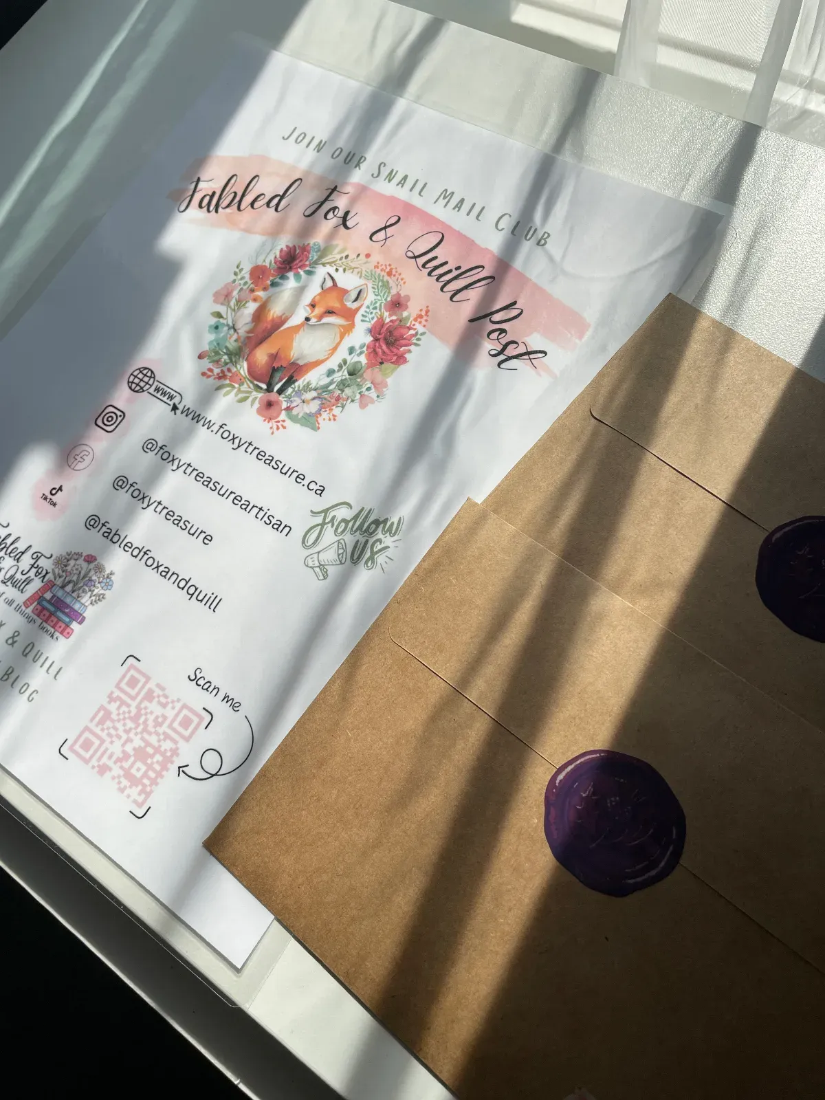 Fabled Fox & Quill Post ~ Hollyhurst Awaits
