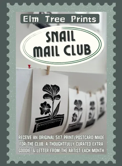 Elm Tree Prints Snail Mail Club