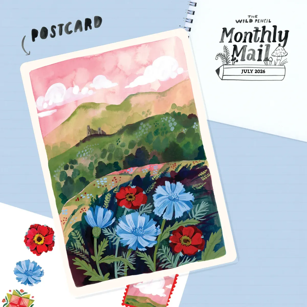 Wild Pencil Monthly Postcard