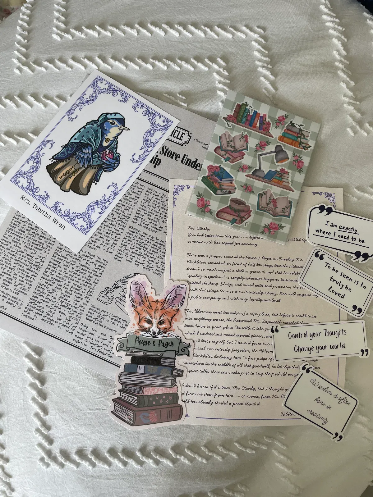 Fabled Fox & Quill Post ~ Hollyhurst Awaits