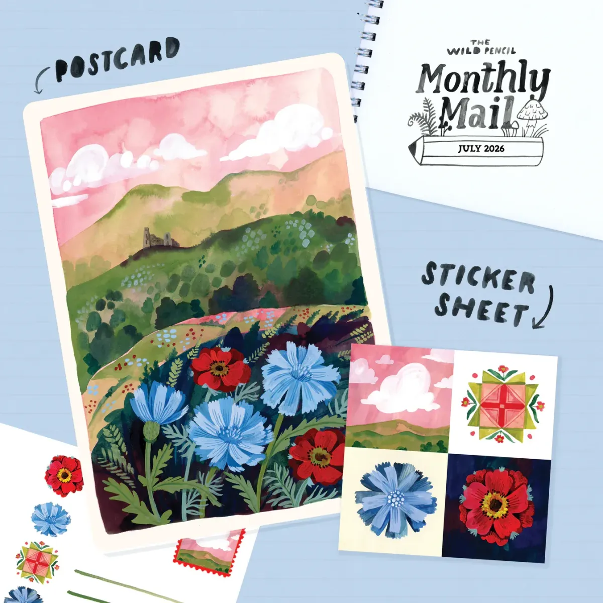 Wild Pencil Monthly Postcard