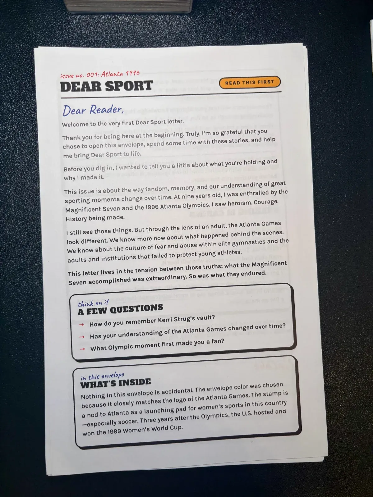 Dear Sport