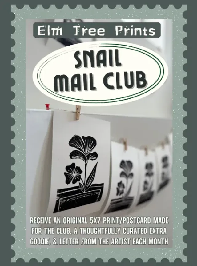 Elm Tree Prints Snail Mail Club
